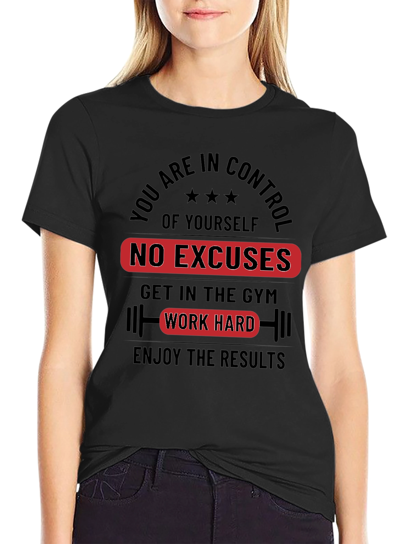 Motivational Workout T-Shirt - No Excuses