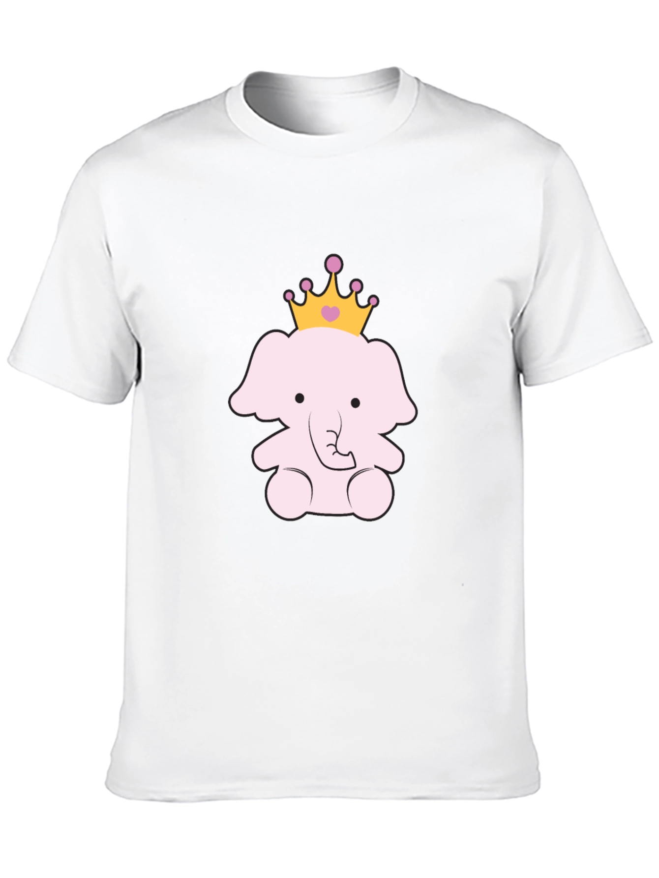 Cute Elephant Princess Graphic Tee