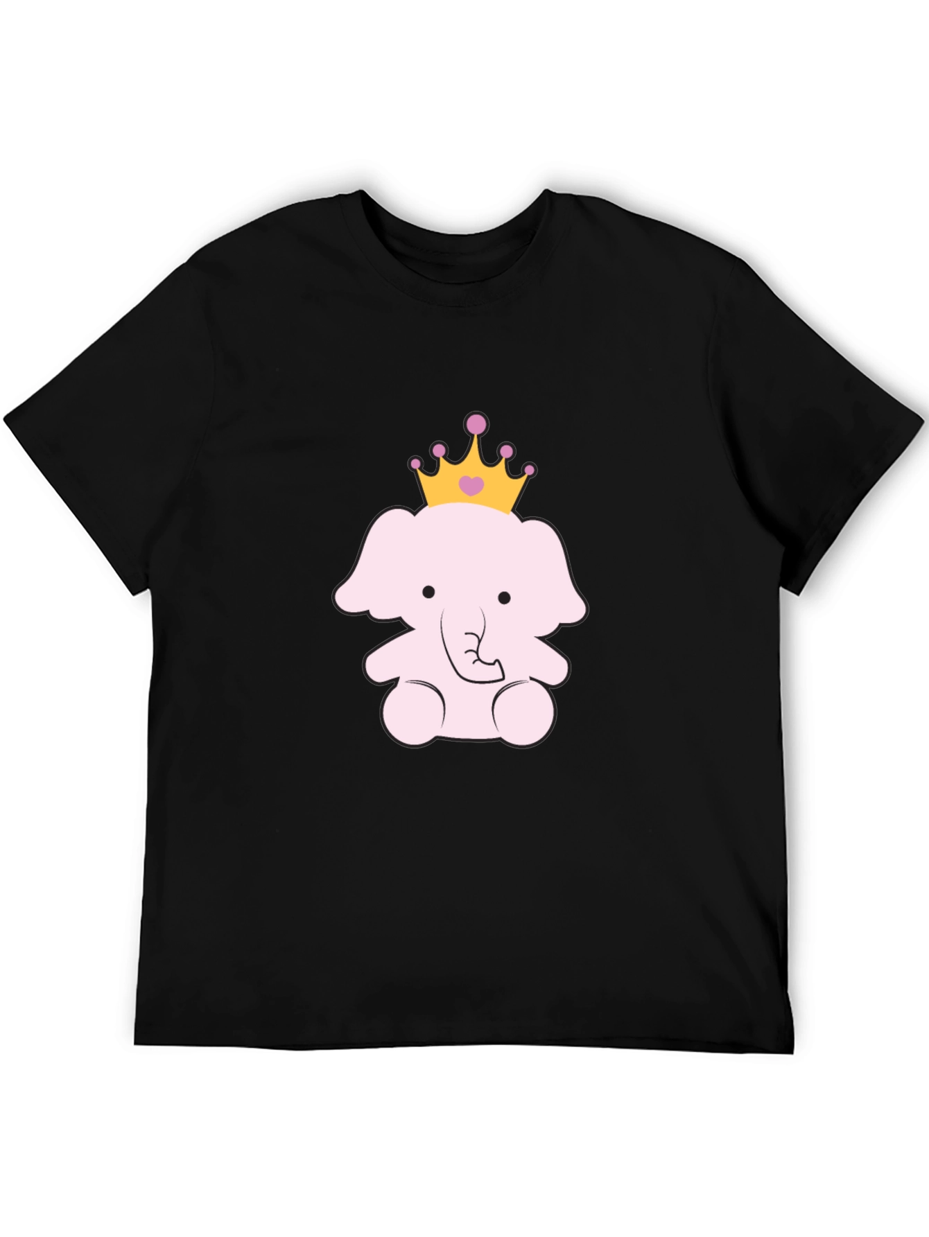 Cute Elephant Princess Graphic Tee