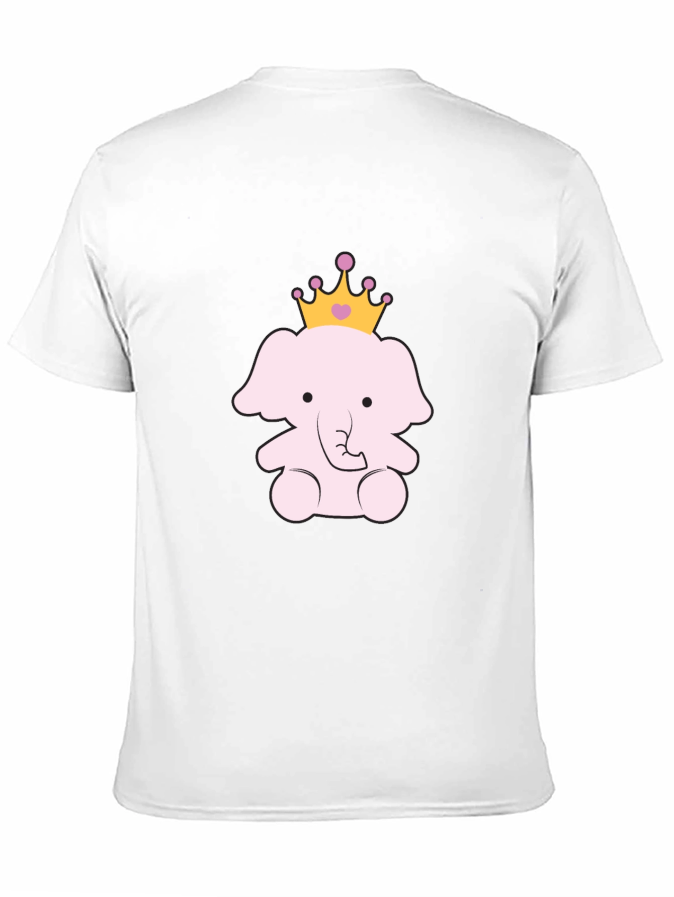 Cute Elephant Princess Graphic Tee