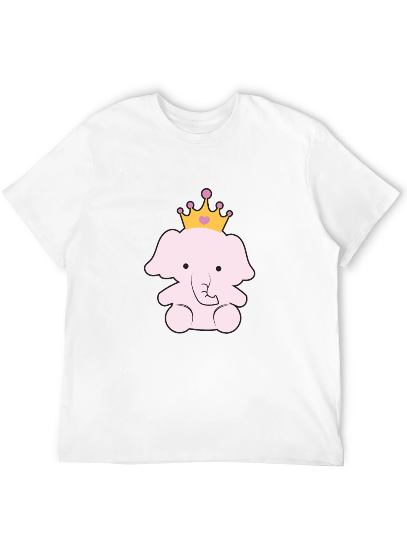 Cute Elephant Princess Graphic Tee