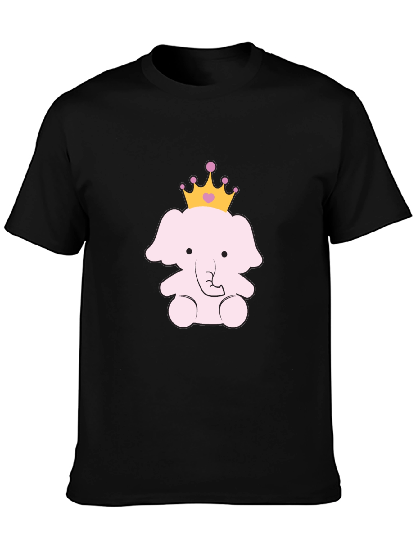 Cute Elephant Princess Graphic Tee
