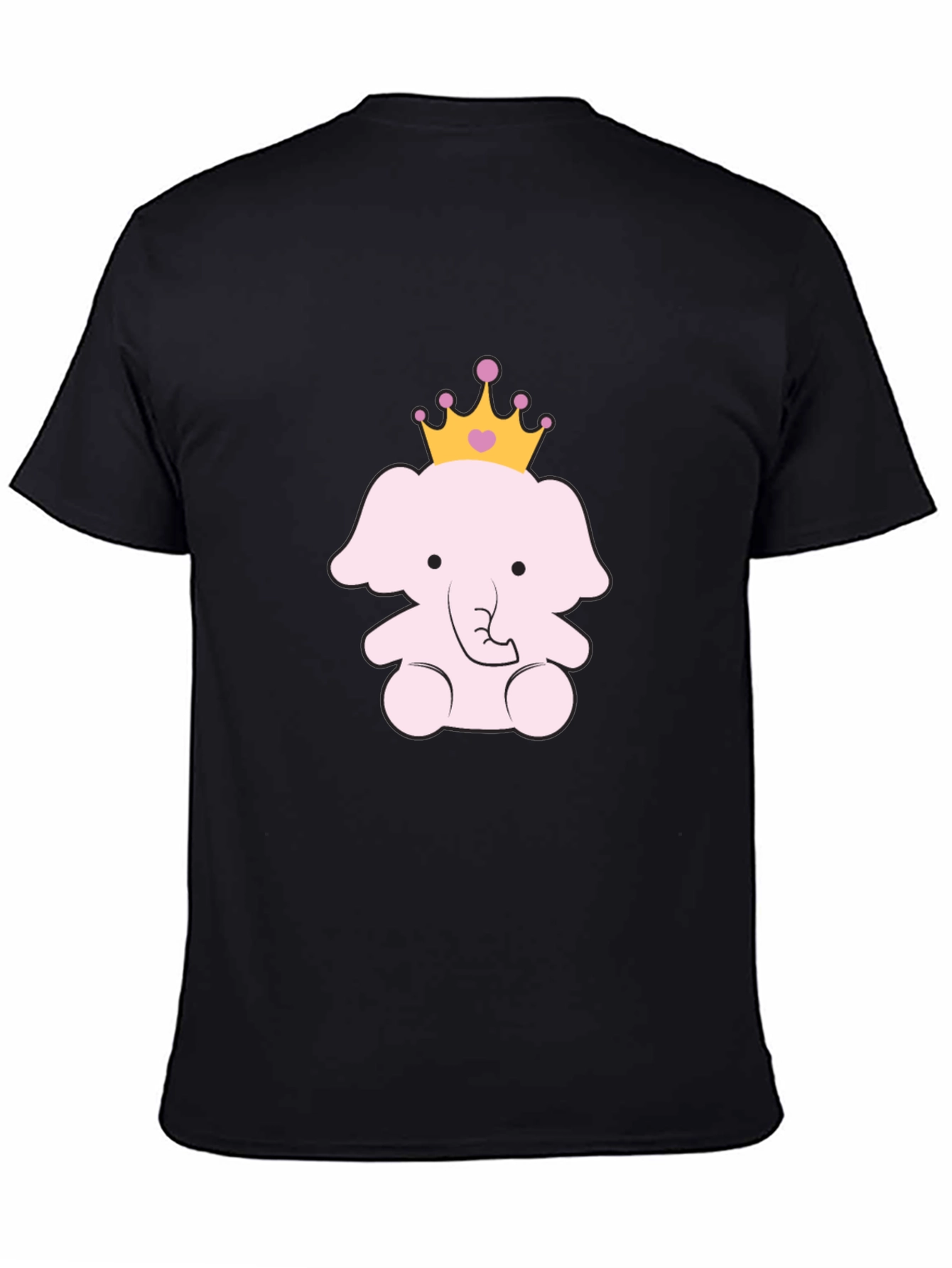 Cute Elephant Princess Graphic Tee