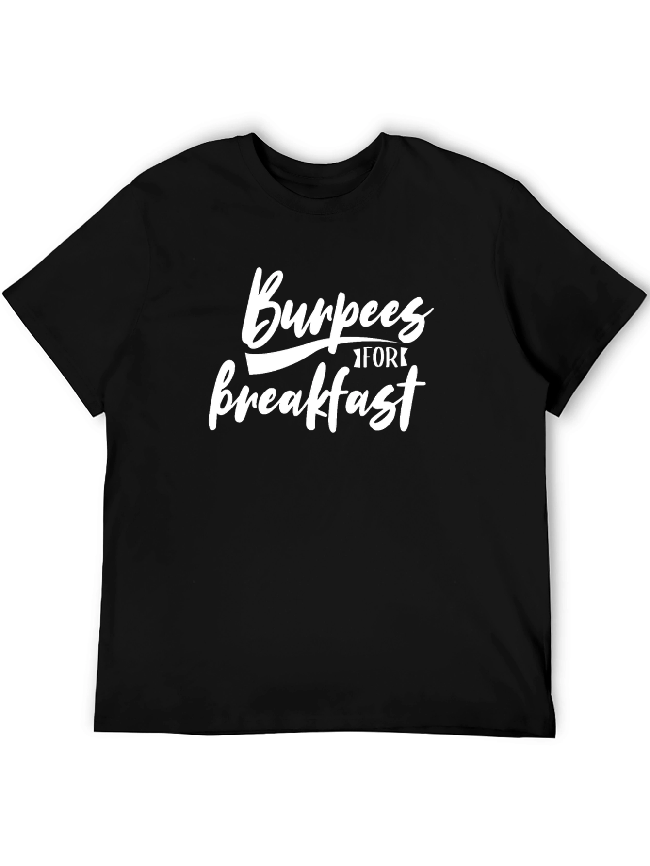 Burpees for Breakfast Graphic Tee - Black