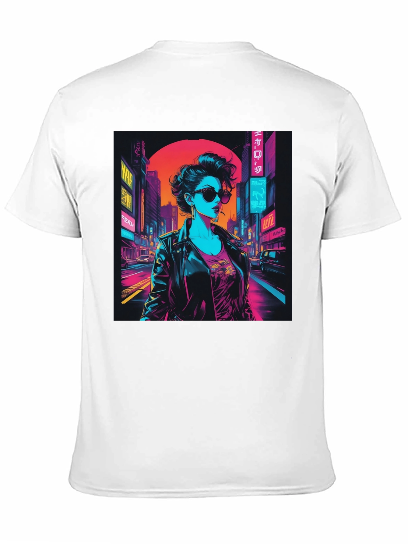 Cyberpunk Cityscape Graphic Tee