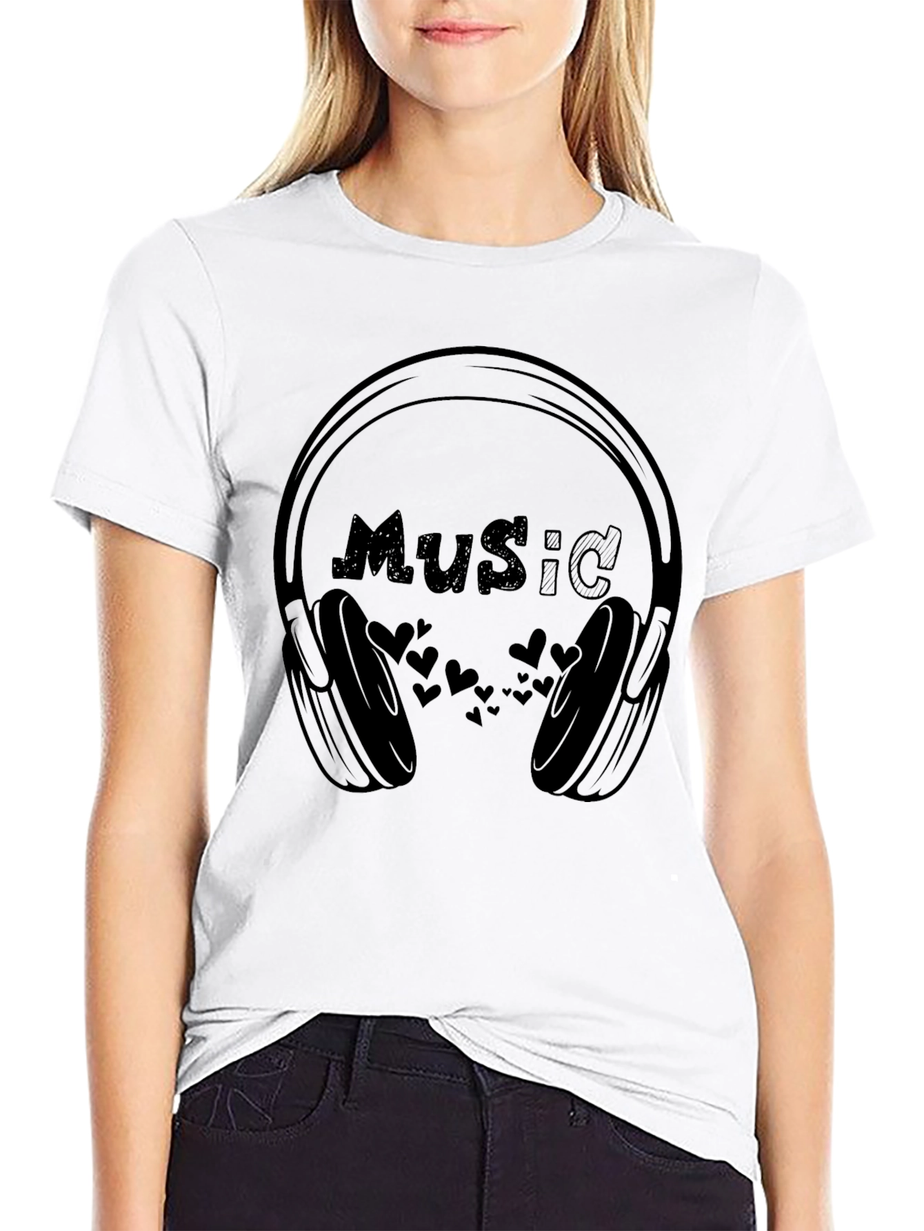 Music Lover T-Shirt - Headphones Design