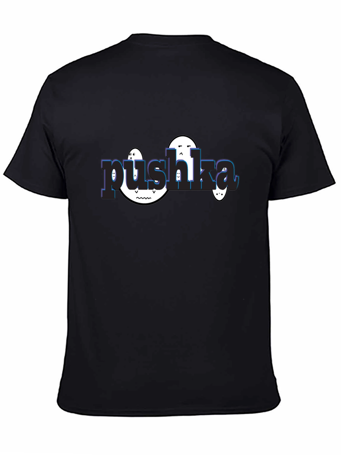 Pushka Funny Graphic Tee - Black Unisex T-Shirt
