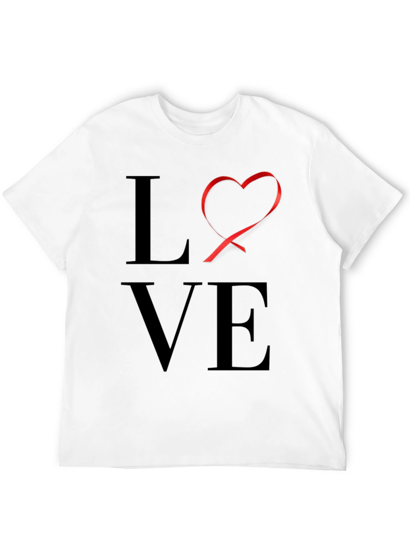 LOVE Graphic Tee - Black Casual T-Shirt