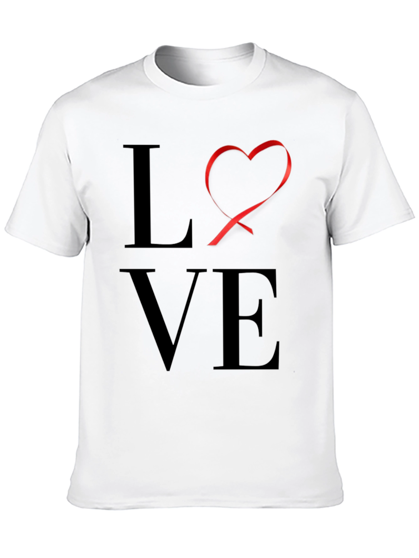 LOVE Graphic Tee - Black Casual T-Shirt