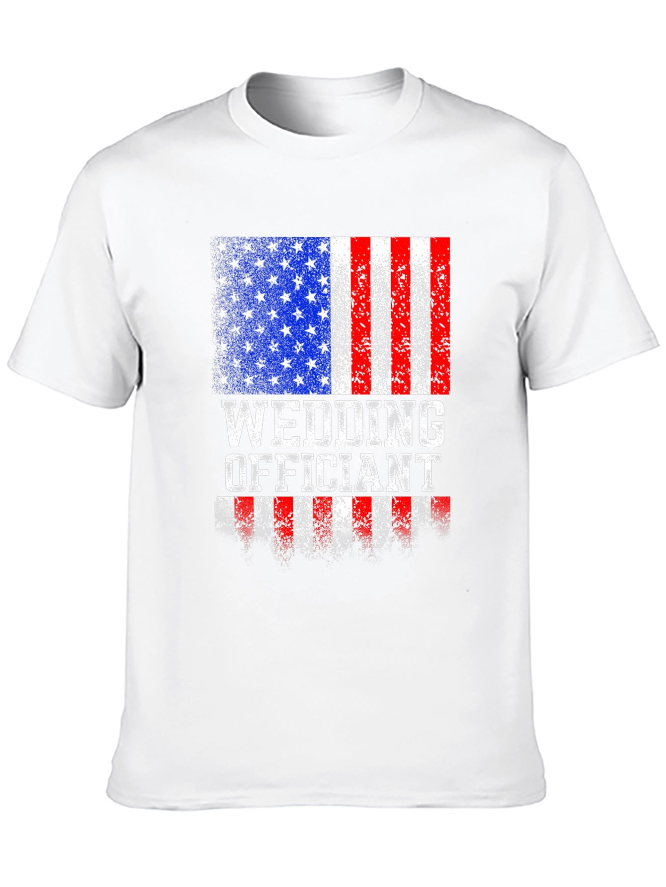 Wedding Officiant Patriotic USA Flag T-Shirt