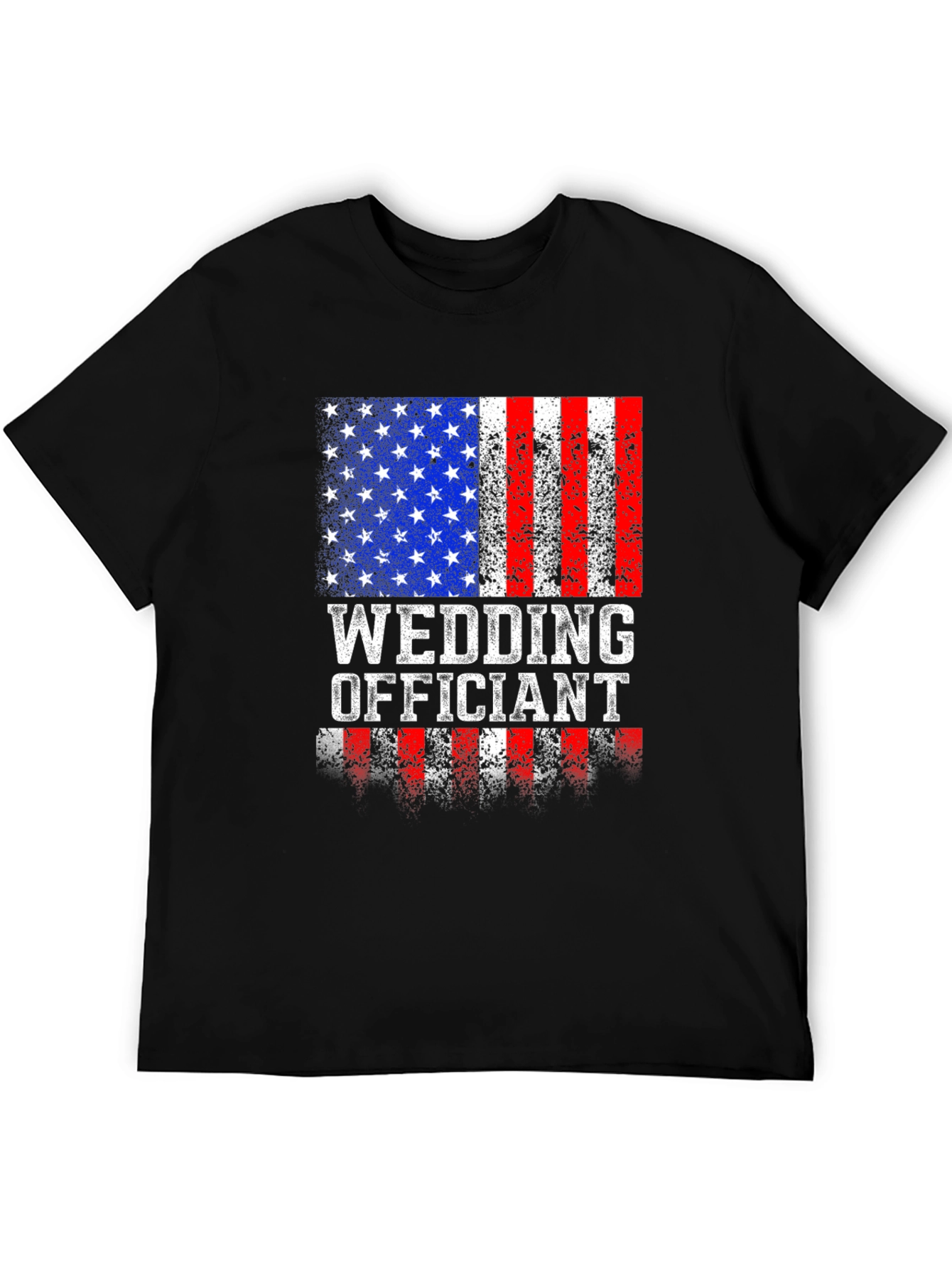 Wedding Officiant Patriotic USA Flag T-Shirt