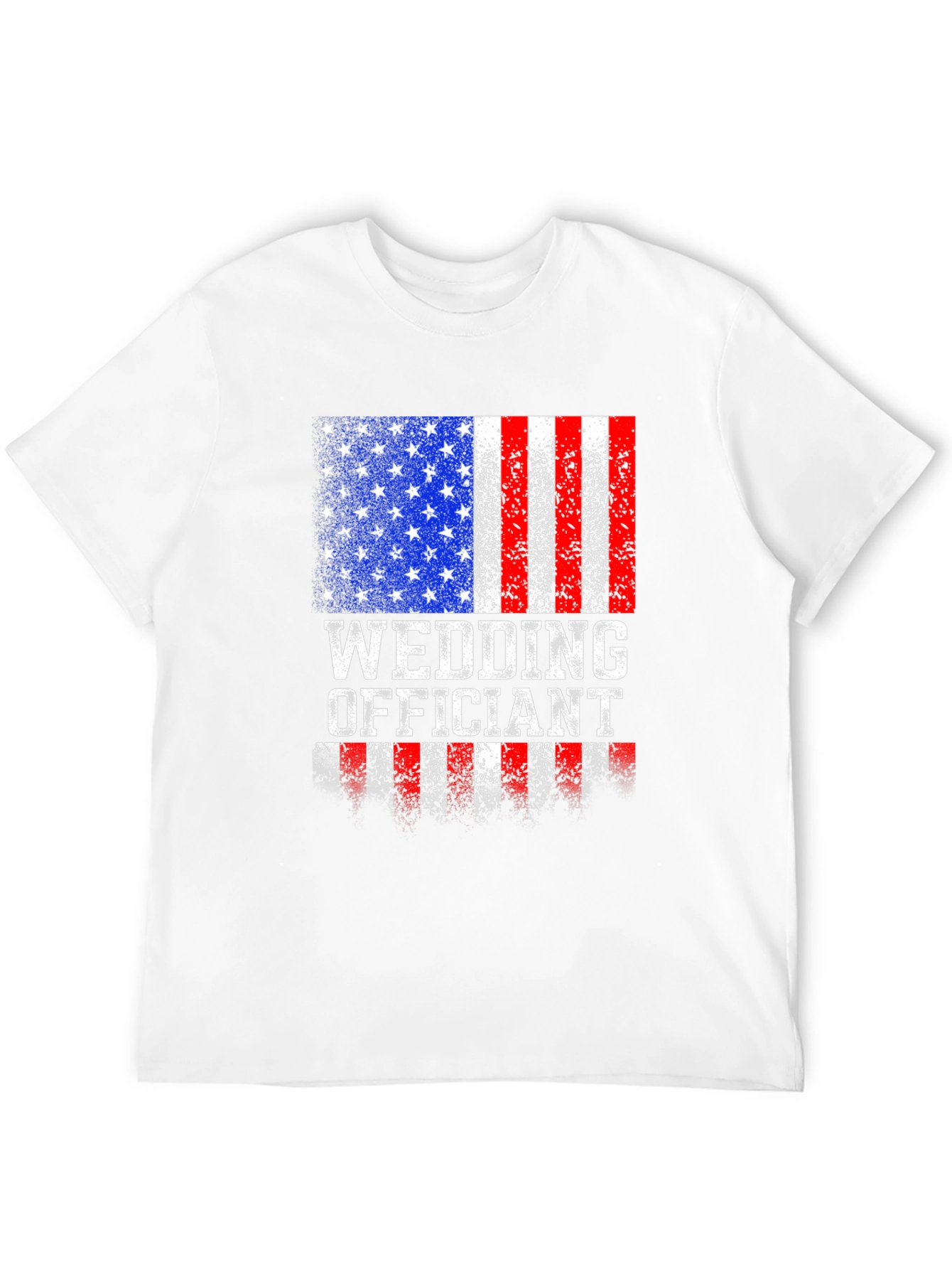 Wedding Officiant Patriotic USA Flag T-Shirt