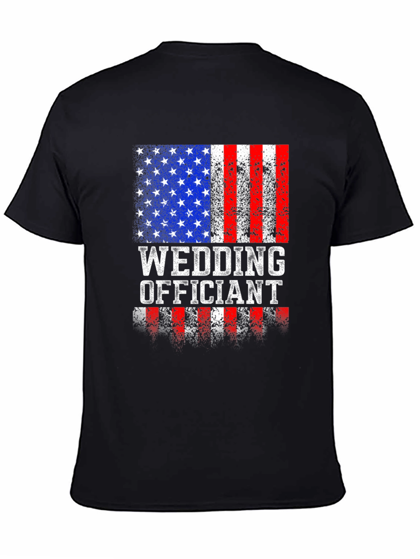 Wedding Officiant Patriotic USA Flag T-Shirt