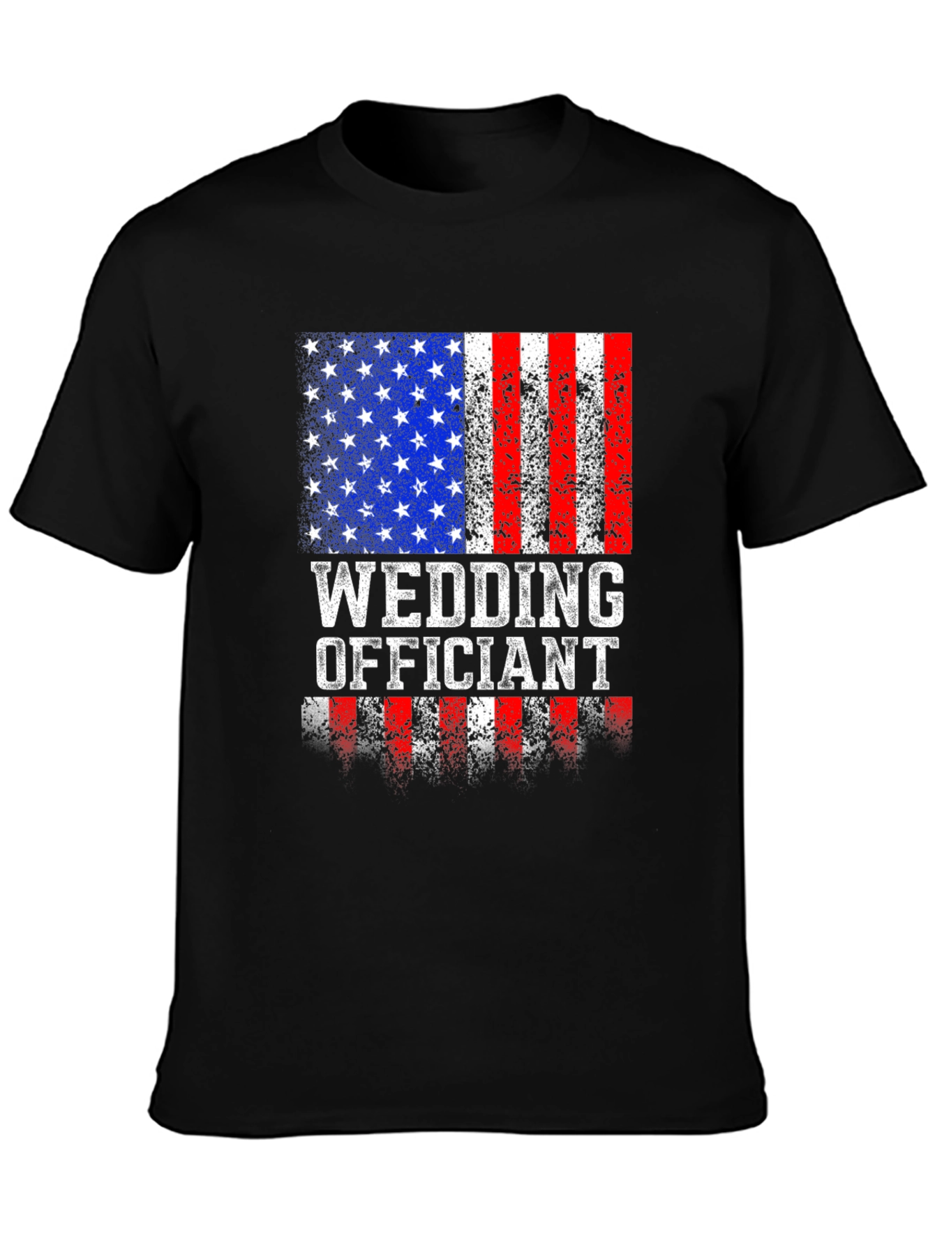 Wedding Officiant Patriotic USA Flag T-Shirt