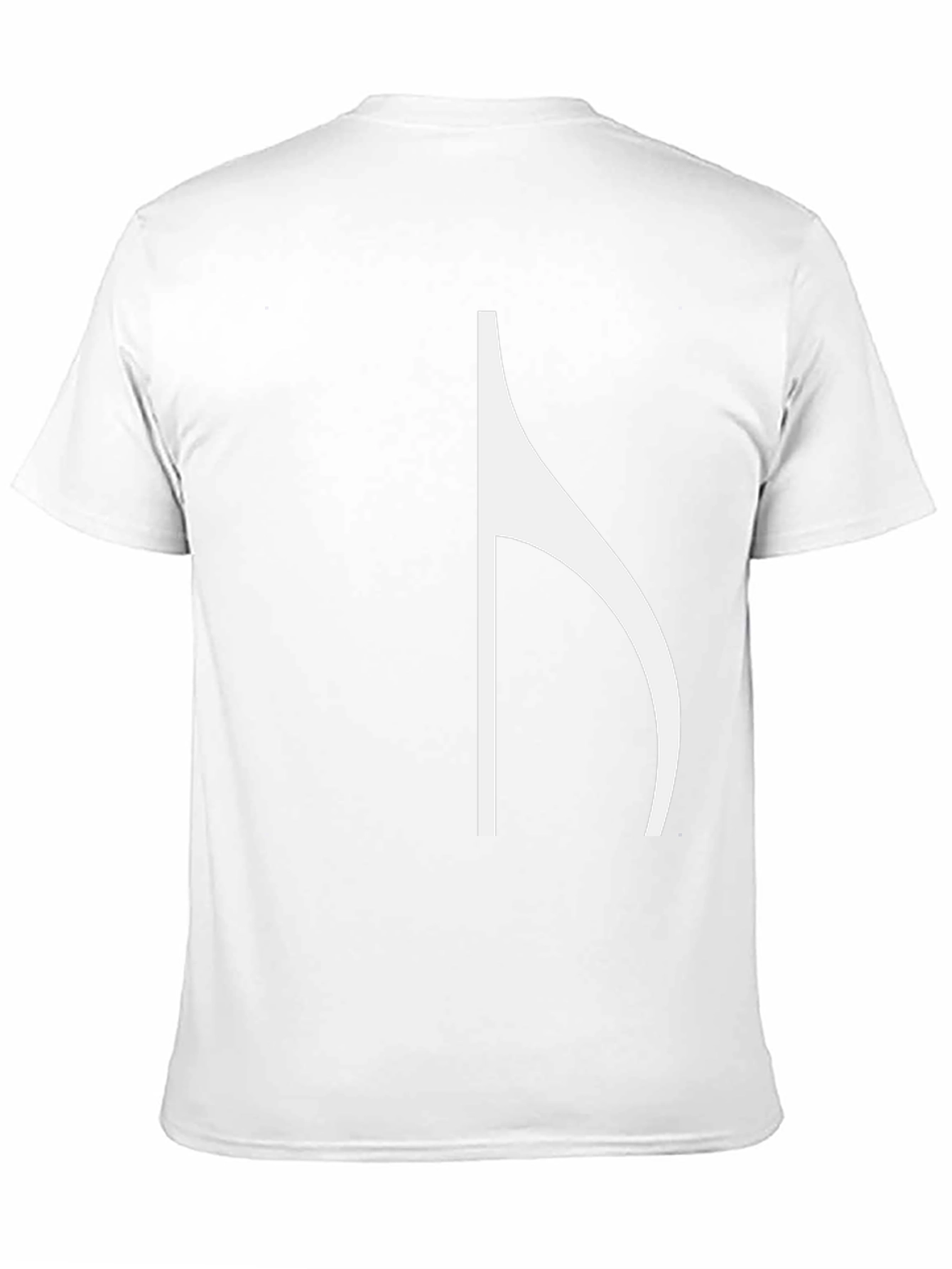 Minimalist Half Note Music Symbol Black T-Shirt