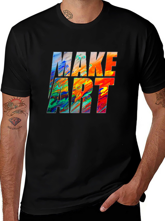 Make Art Graphic Tee - Bold Colorful Design