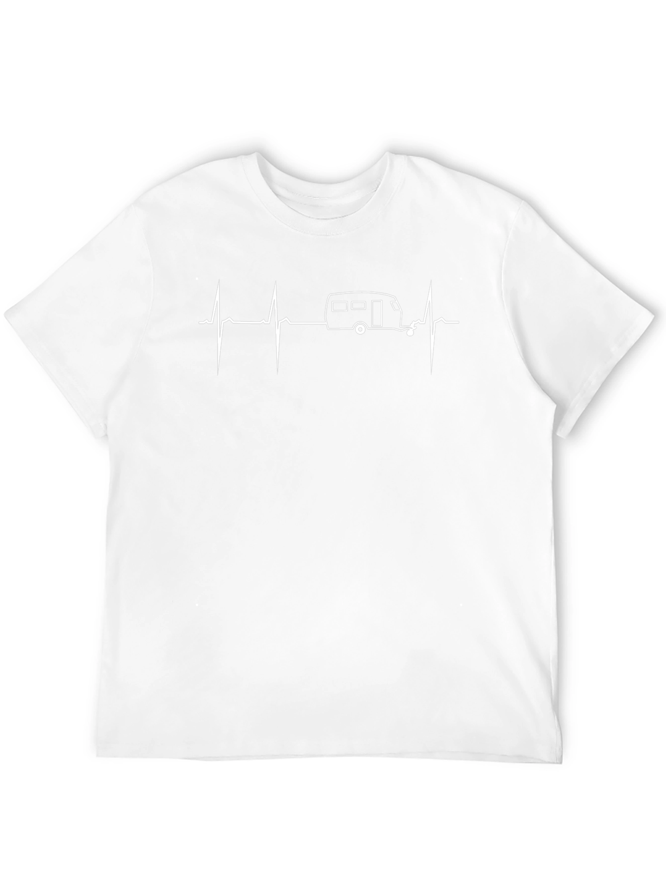 Camper Heartbeat T-Shirt - Black