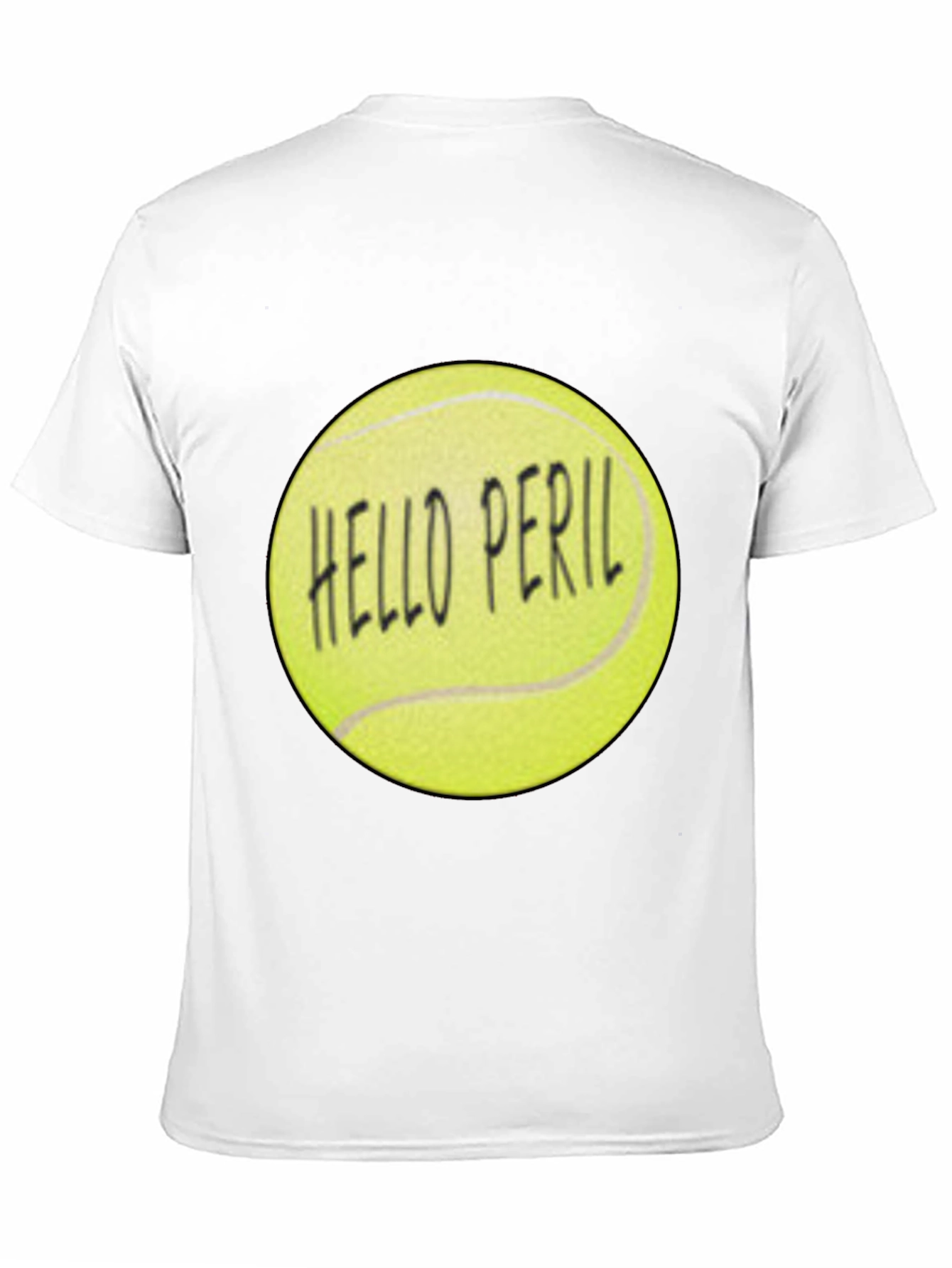 Hello Peril Tennis Ball Graphic T-Shirt