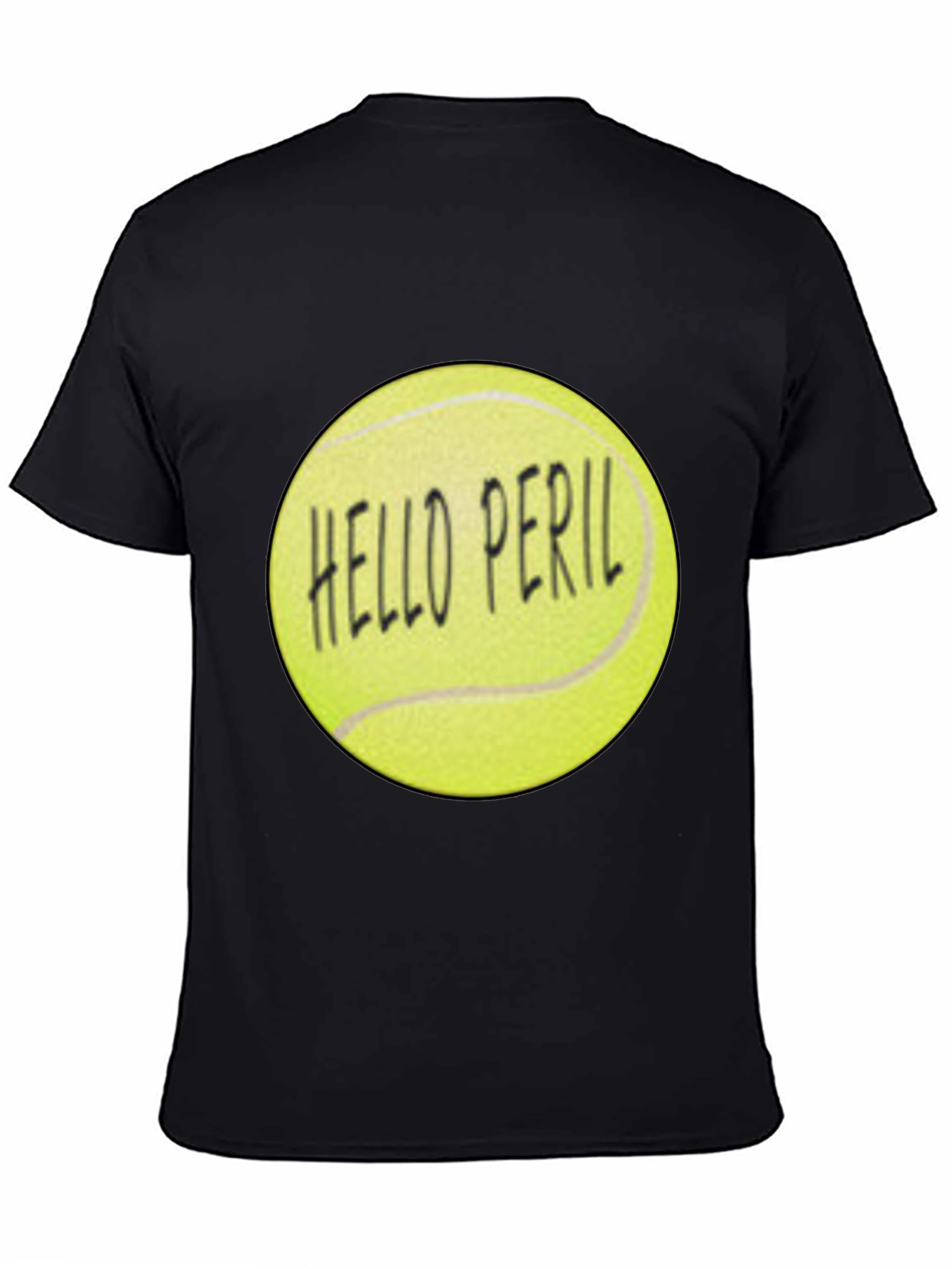 Hello Peril Tennis Ball Graphic T-Shirt