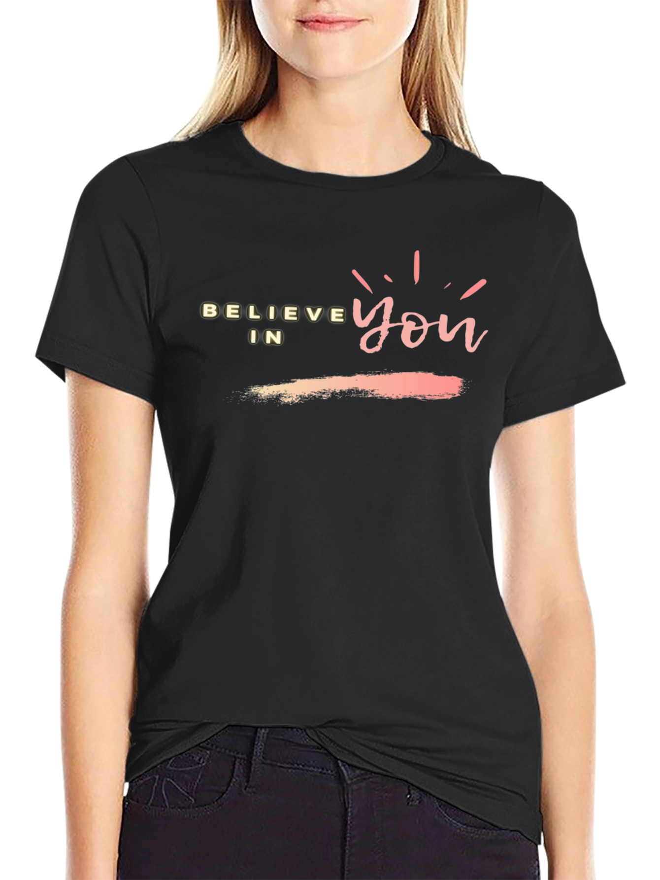 Believe In You Black T-Shirt