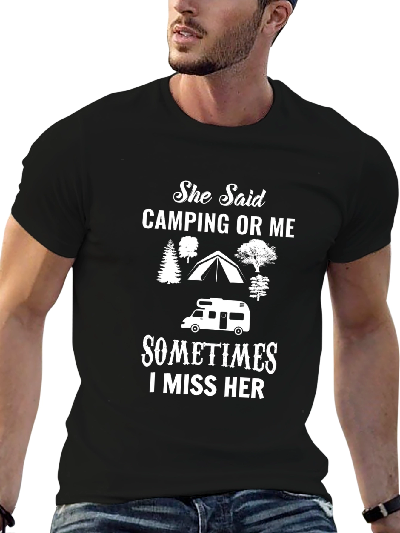 Camping Or Me Graphic T-Shirt