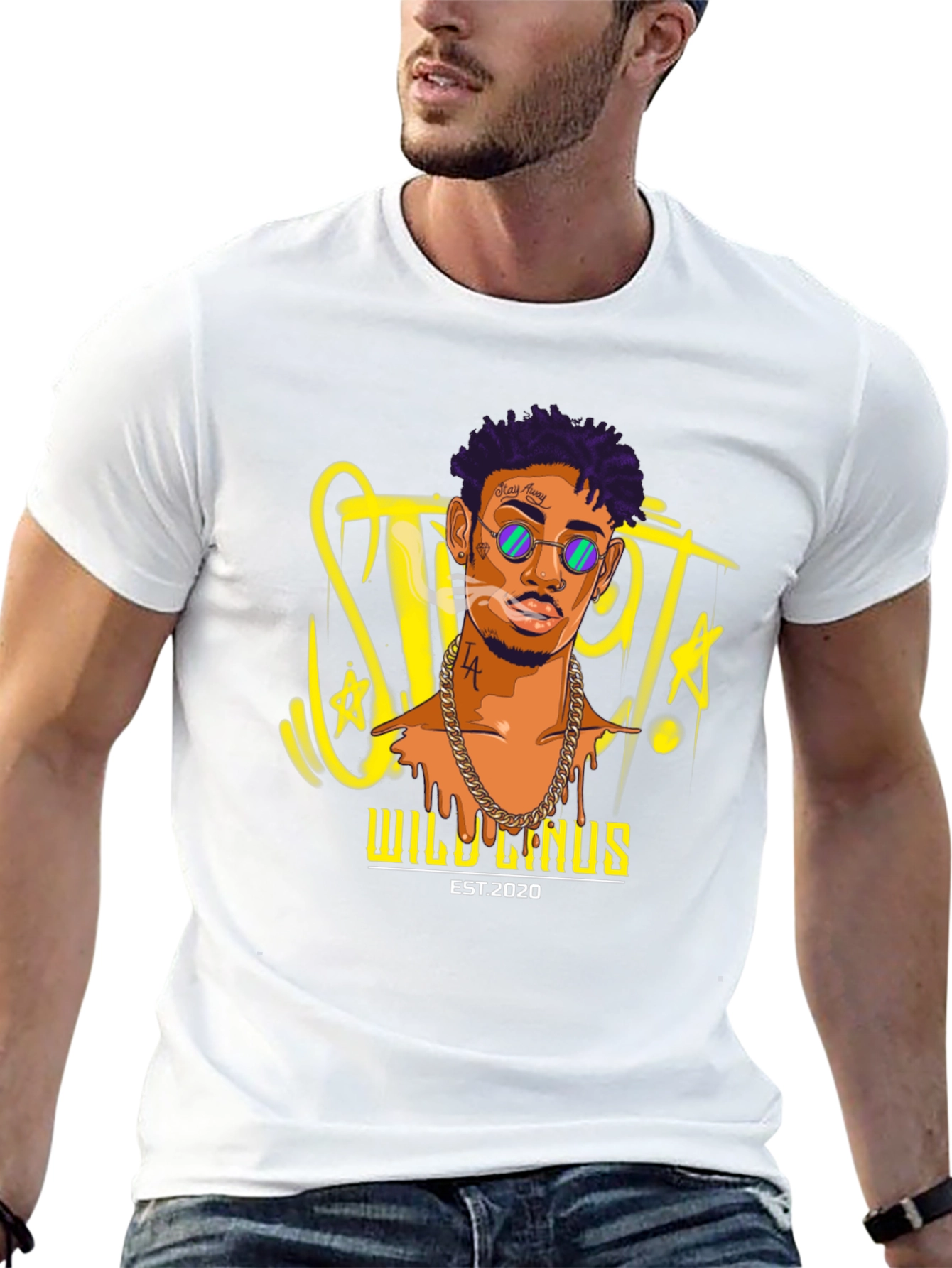 Wild Linus Black Graphic T-Shirt