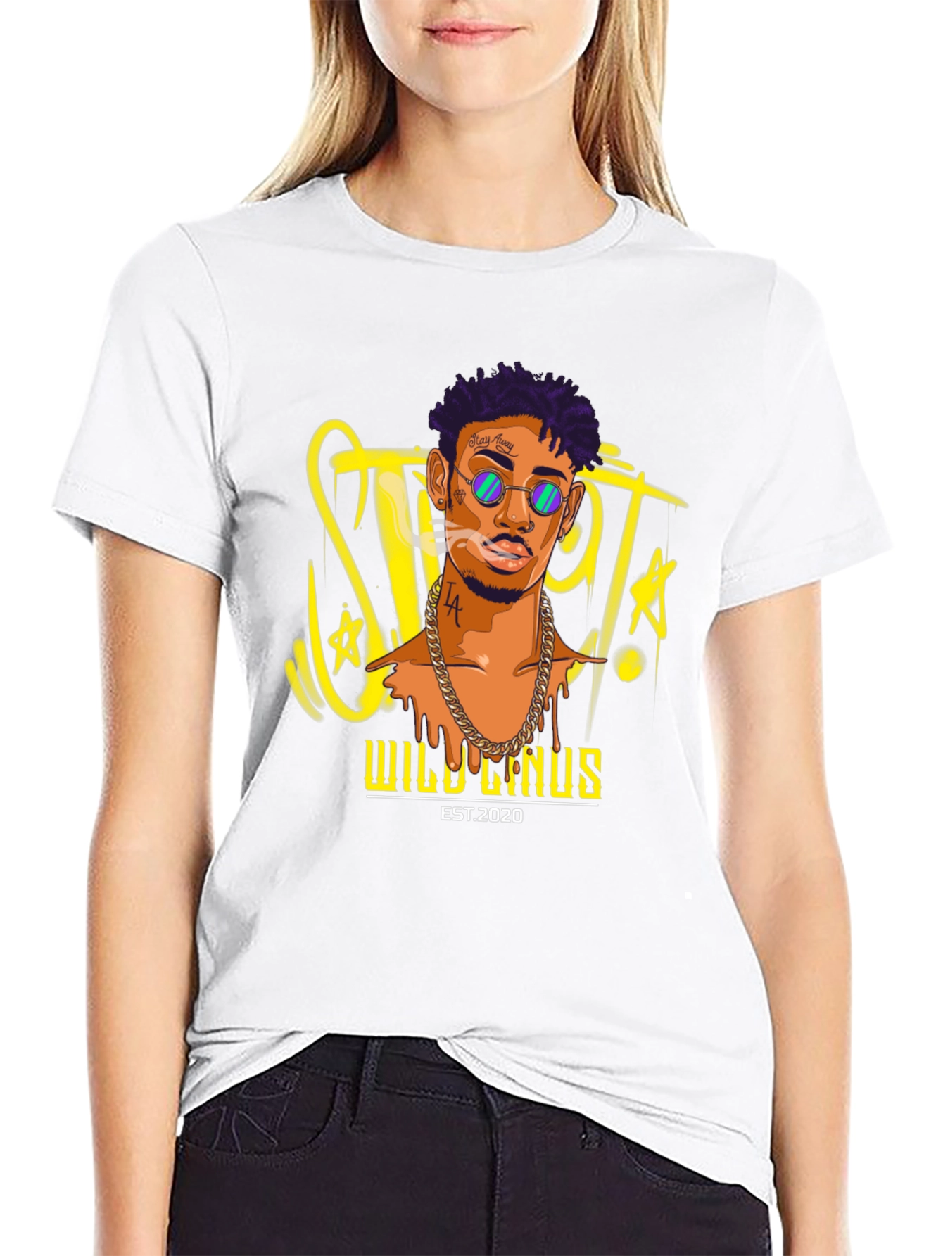 Wild Linus Black Graphic T-Shirt