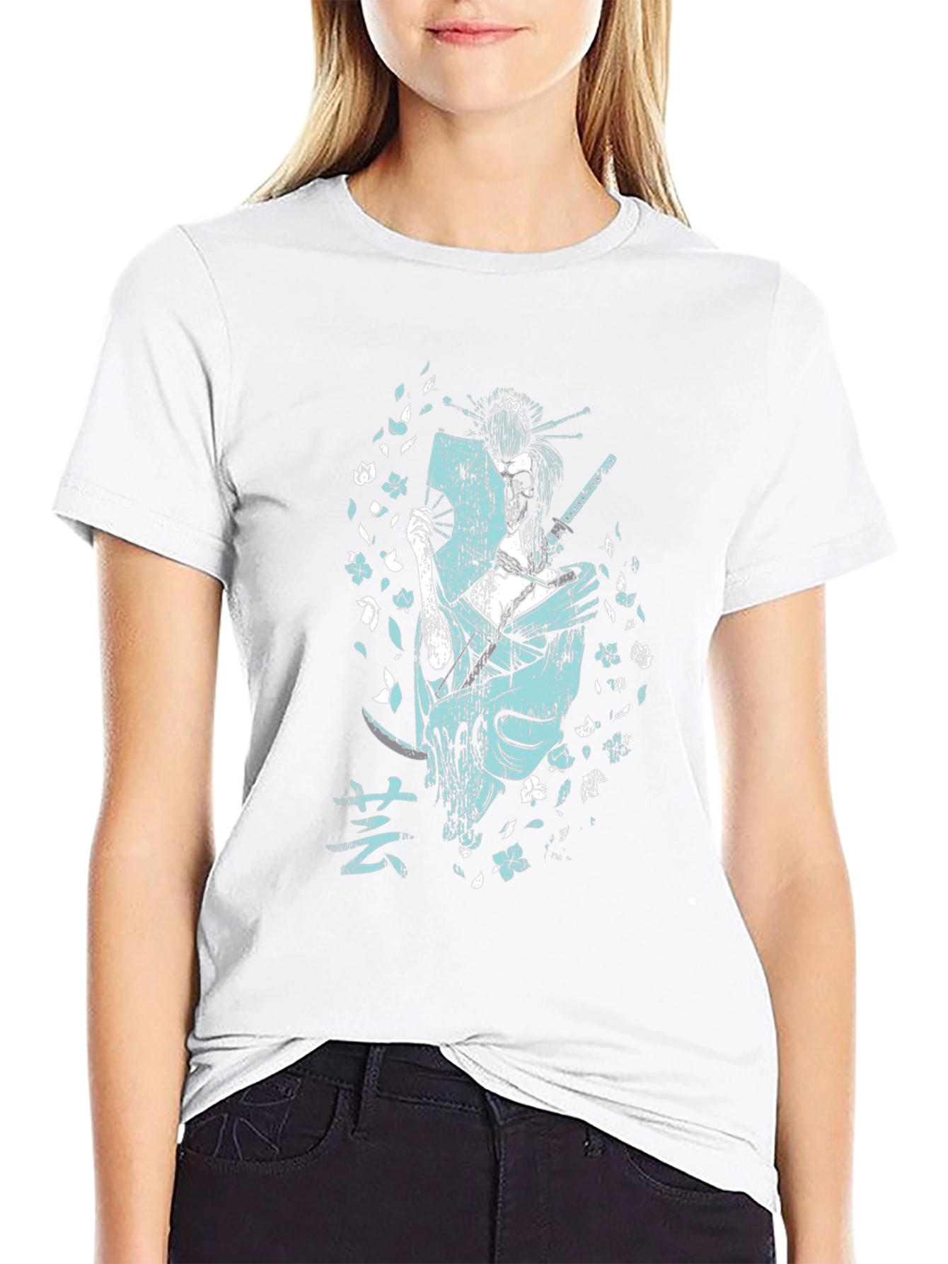 Geisha Skull Graphic Tee - Unique Edgy Design