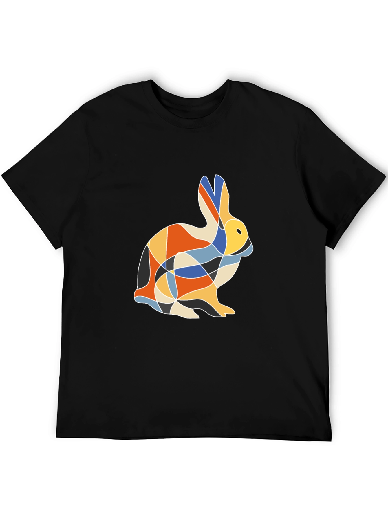 Geometric Rabbit Print T-Shirt
