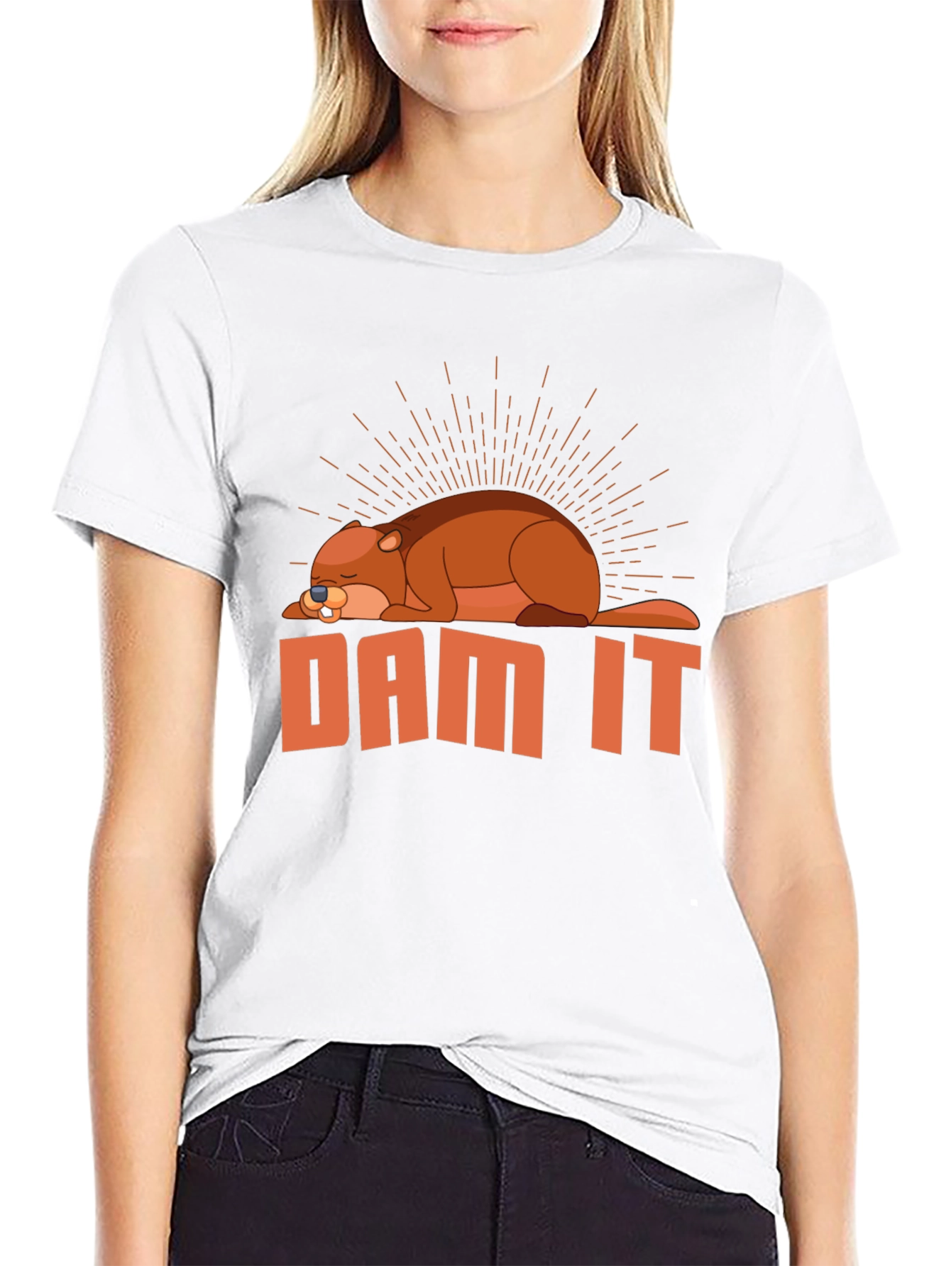 Dam It Beaver T-Shirt - Funny Graphic Tee