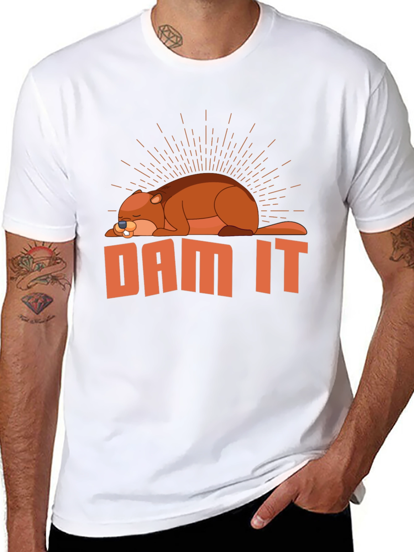Dam It Beaver T-Shirt - Funny Graphic Tee
