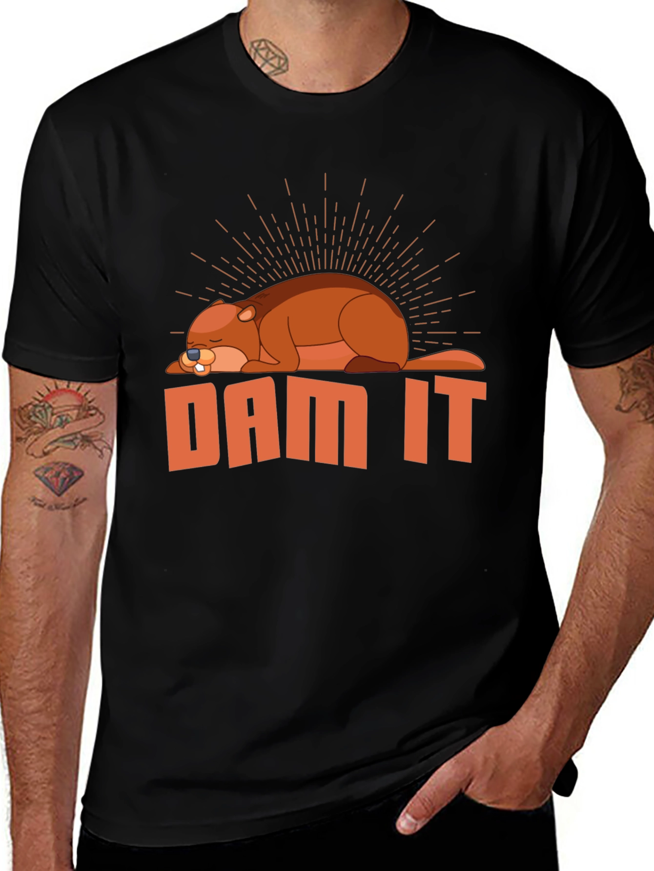 Dam It Beaver T-Shirt - Funny Graphic Tee