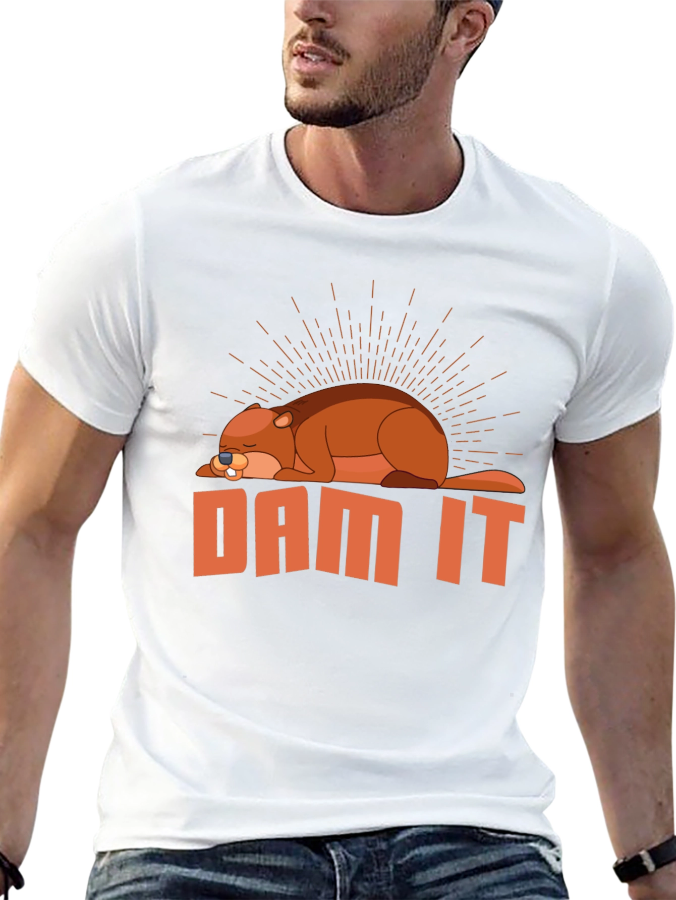 Dam It Beaver T-Shirt - Funny Graphic Tee