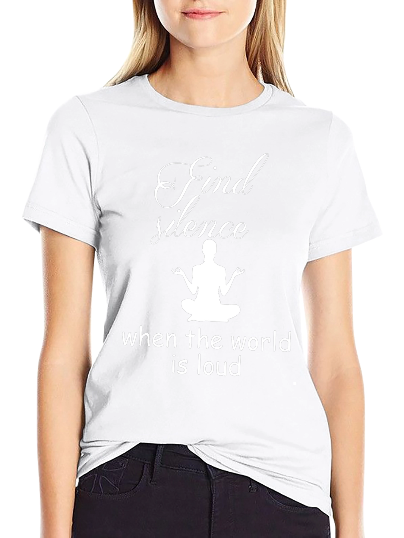 Find Silence Yoga Graphic Tee - Relaxed Fit