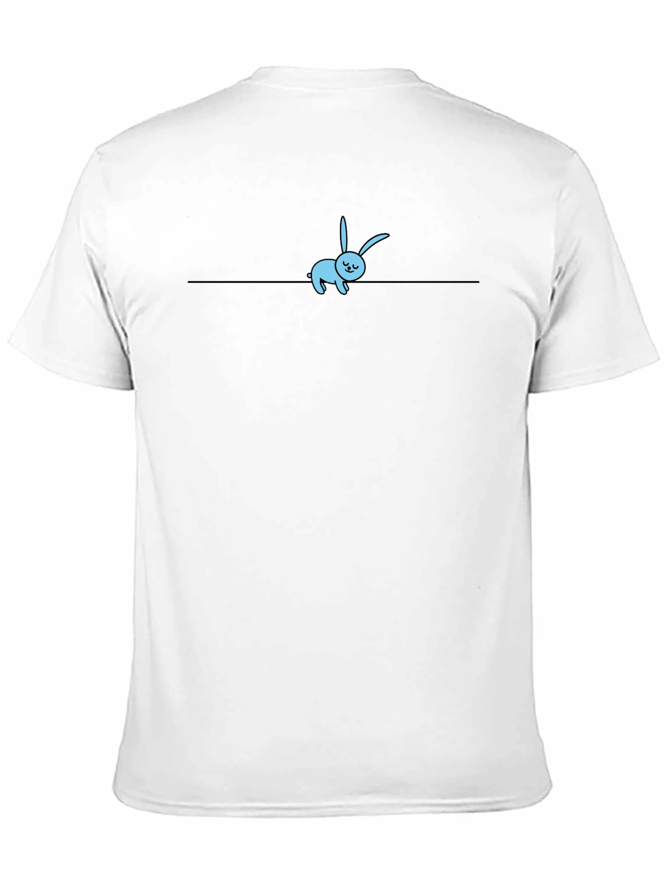 Cute Sleeping Bunny T-Shirt - Black