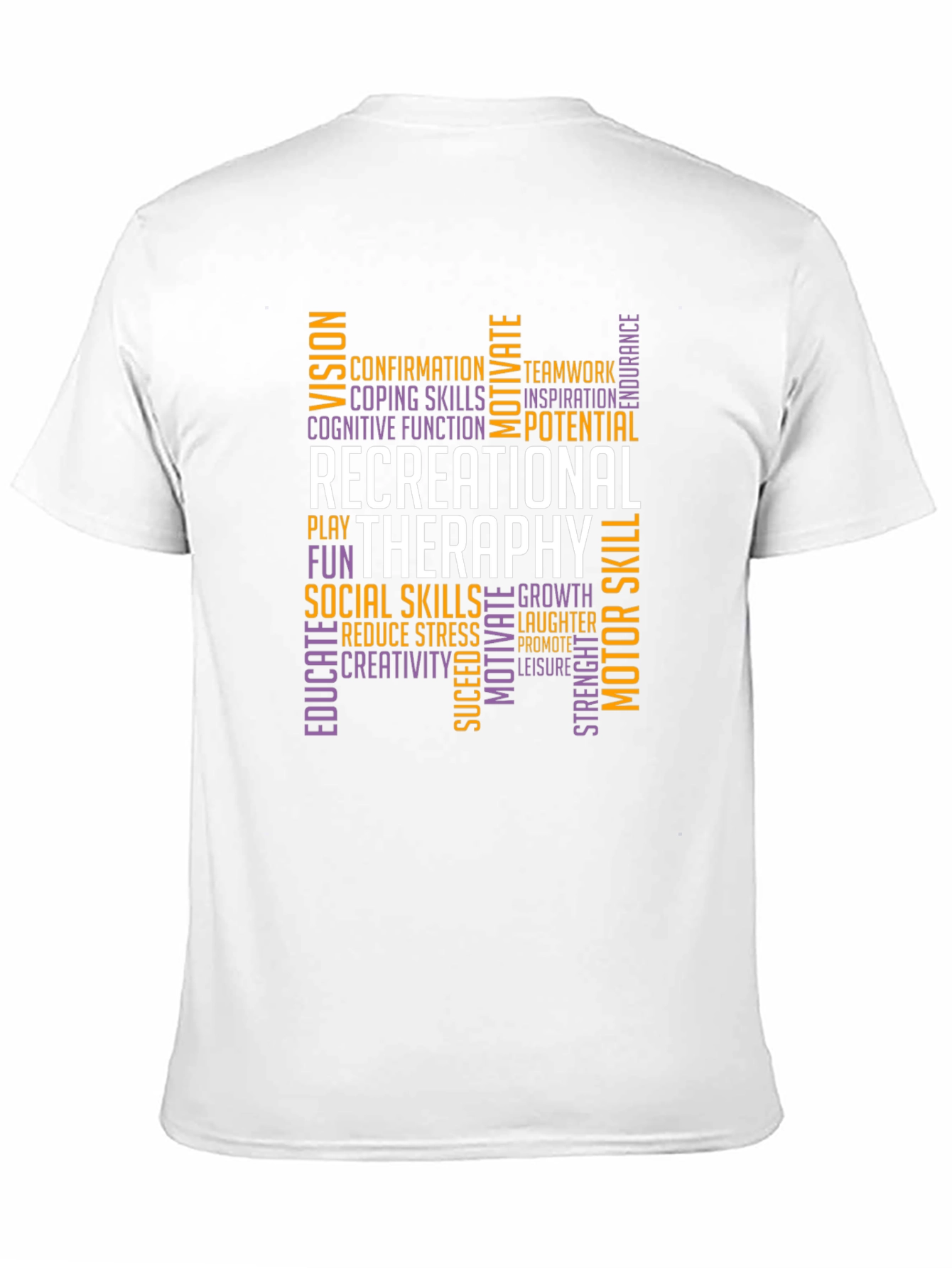 Recreational Therapy Word Art T-Shirt