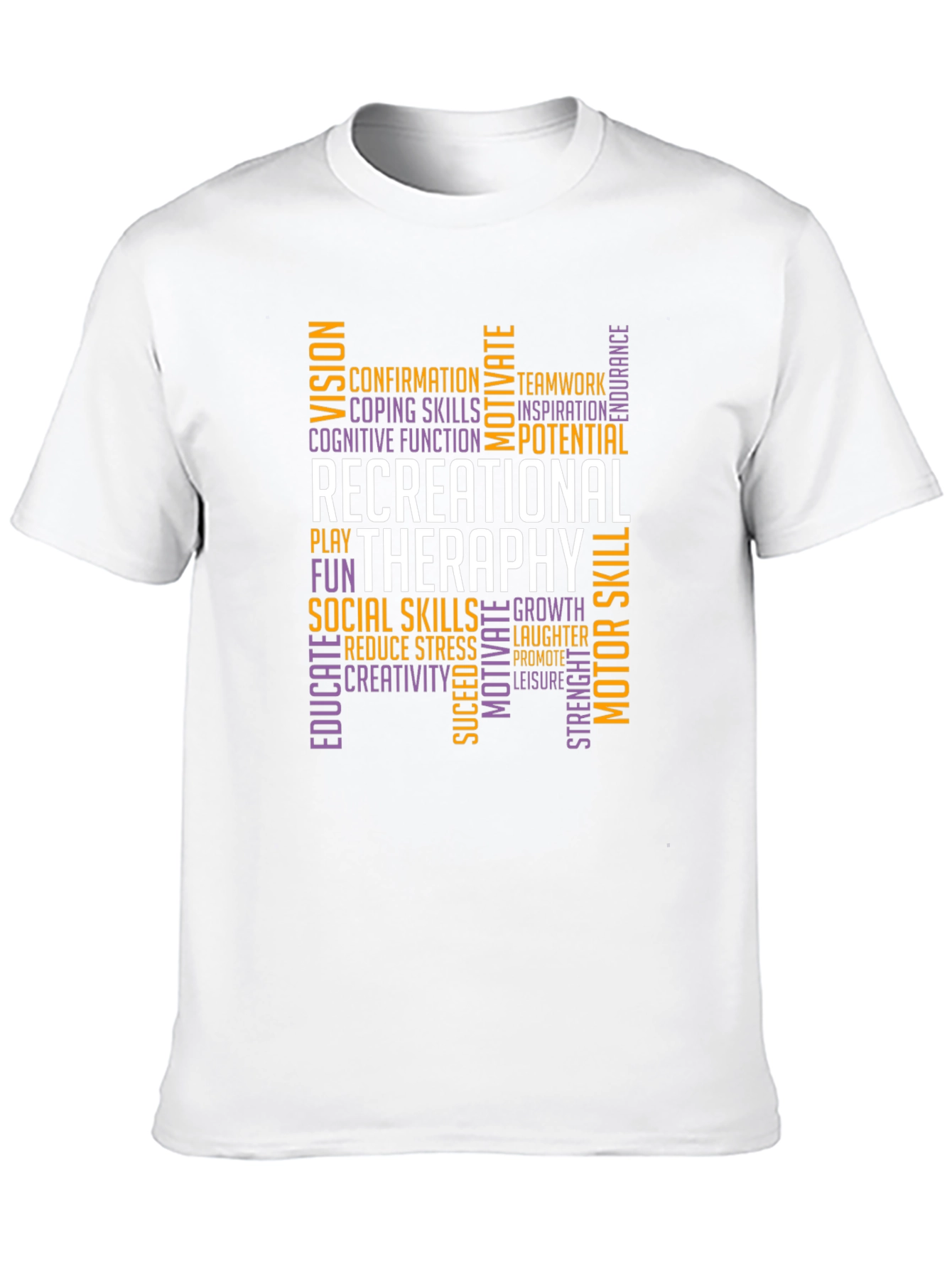 Recreational Therapy Word Art T-Shirt