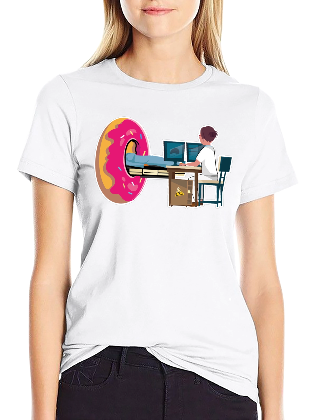 Funny Donut CT Scan Radiology Tech T-Shirt