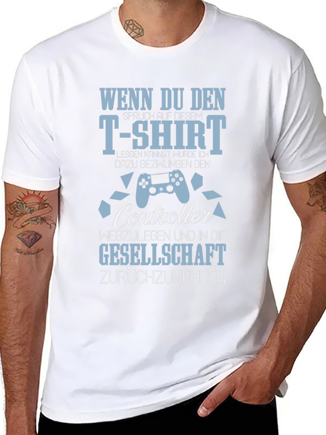 Gamer T-Shirt: Controller & Society