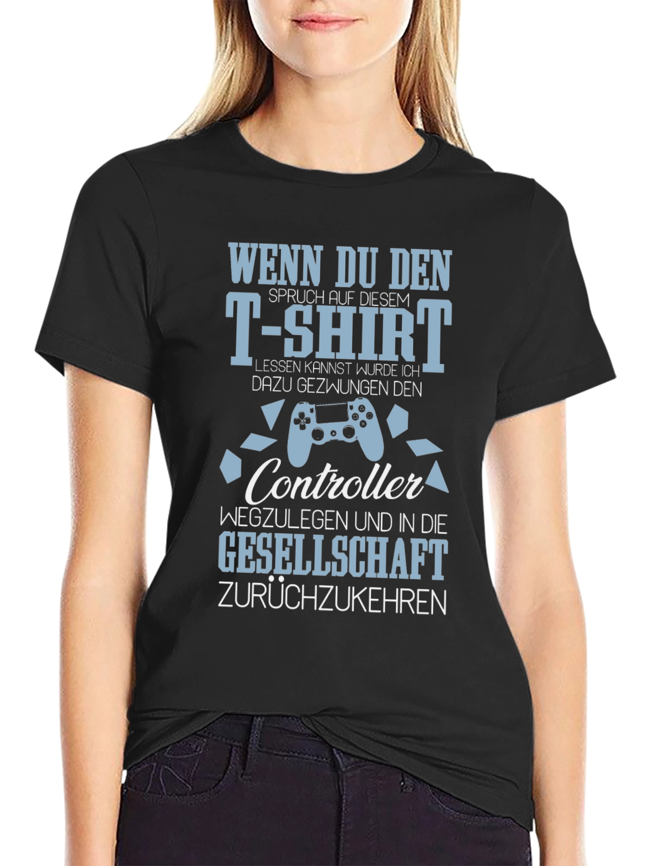 Gamer T-Shirt: Controller & Society