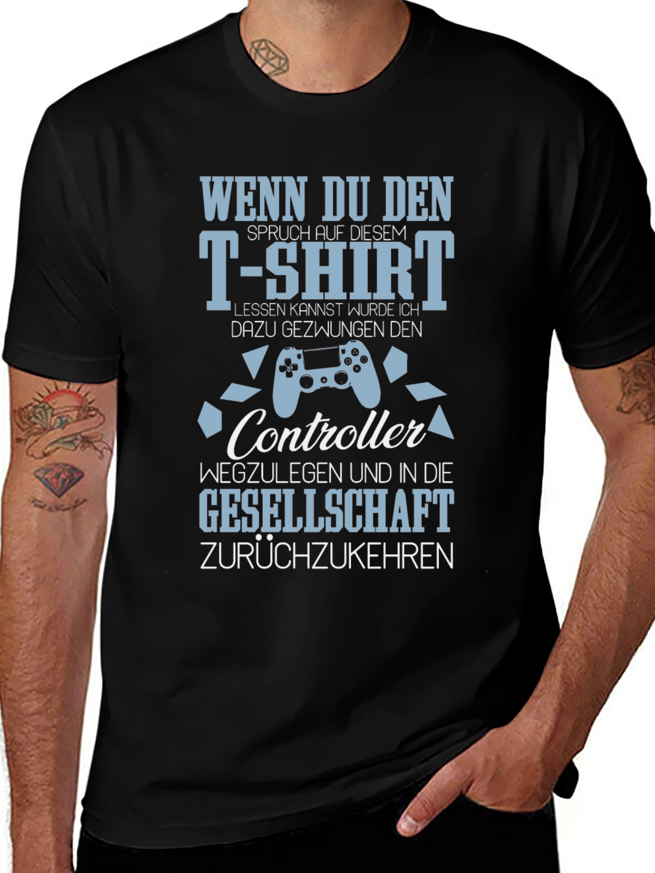 Gamer T-Shirt: Controller & Society
