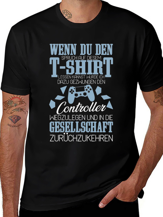 Gamer T-Shirt: Controller & Society
