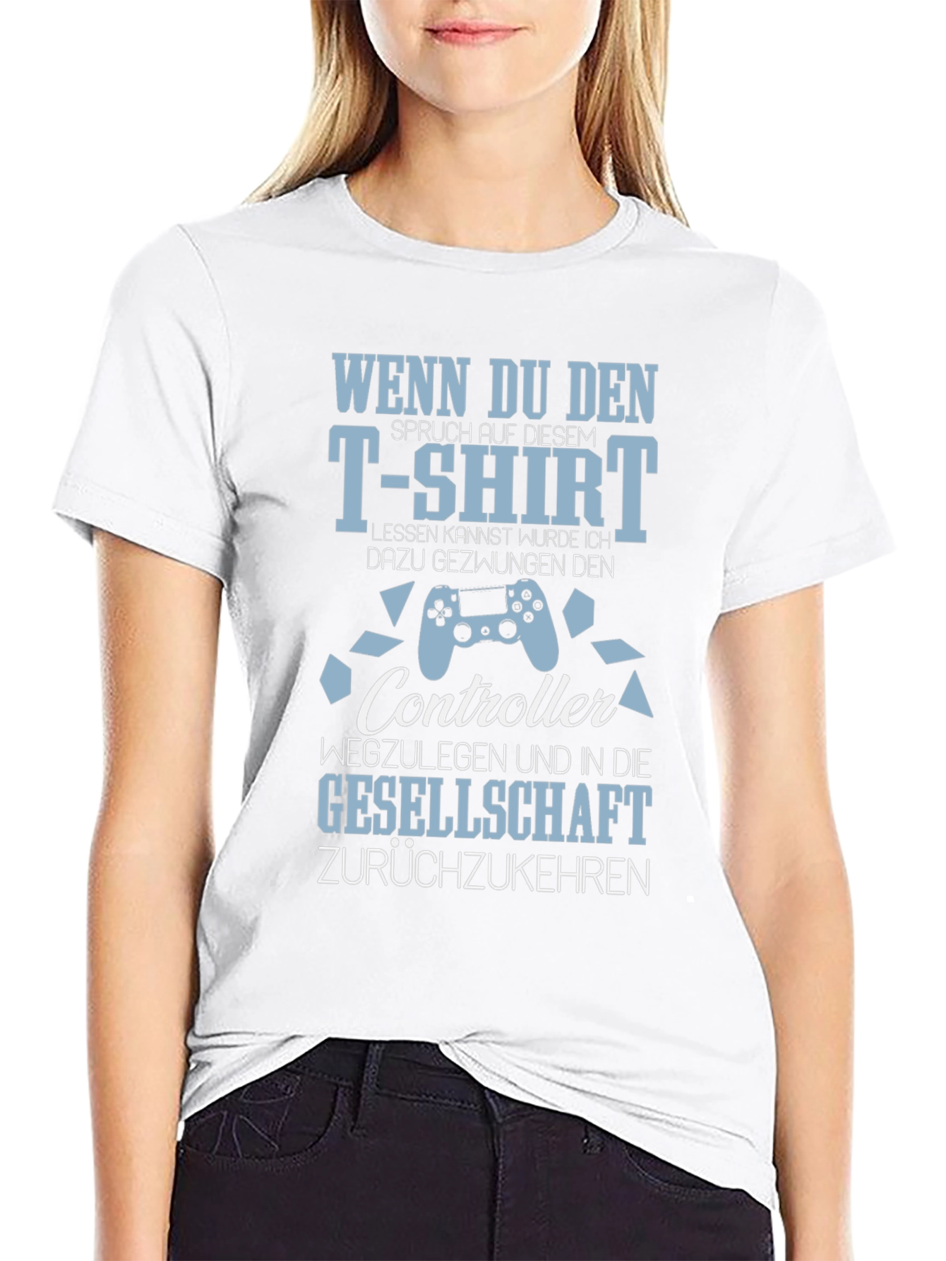 Gamer T-Shirt: Controller & Society