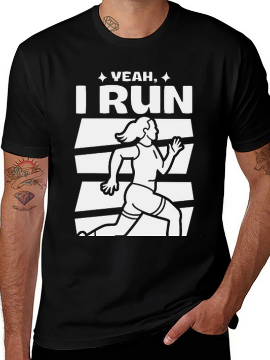 Yeah I Run Graphic T-Shirt - Running Apparel