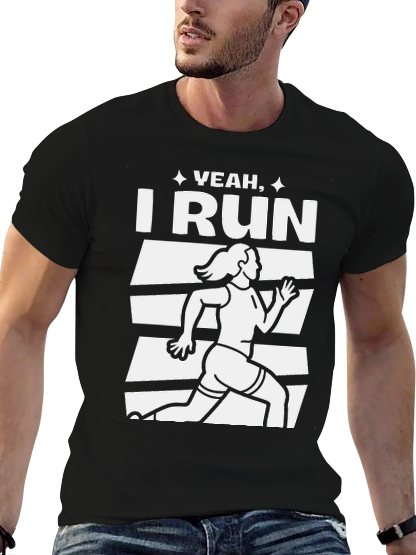 Yeah I Run Graphic T-Shirt - Running Apparel