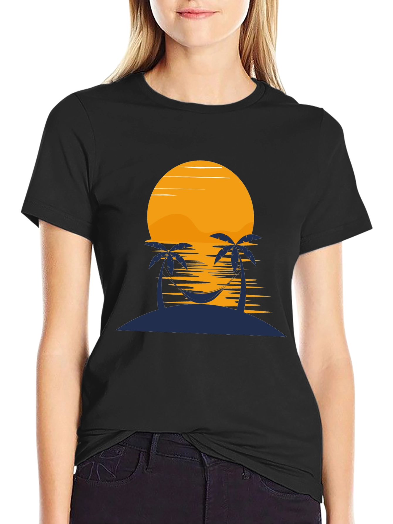 Sunset Island Graphic Tee - Relaxed Fit