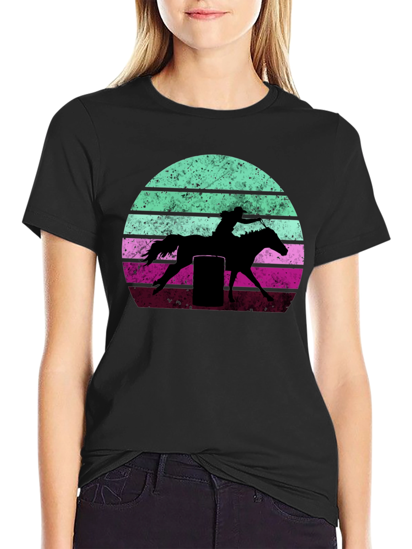 Retro Barrel Racing Graphic Tee