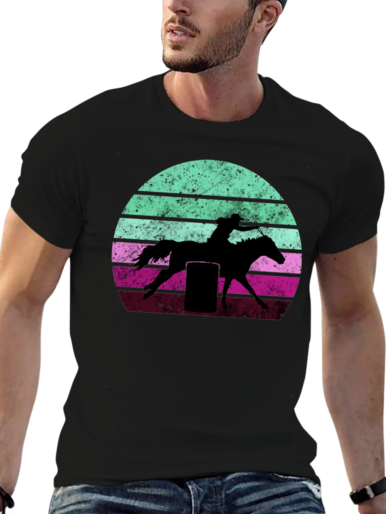 Retro Barrel Racing Graphic Tee