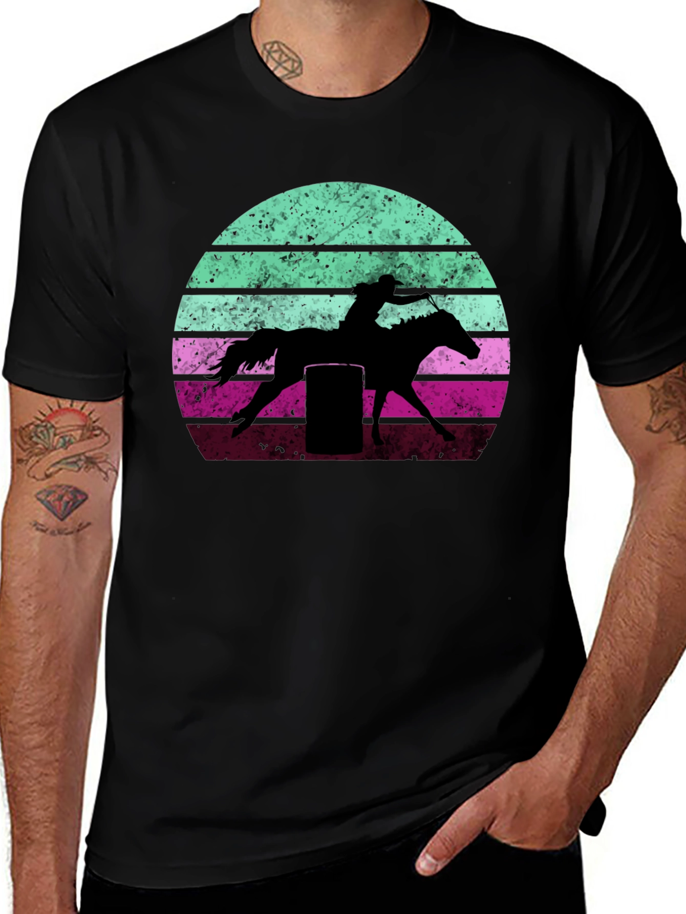 Retro Barrel Racing Graphic Tee