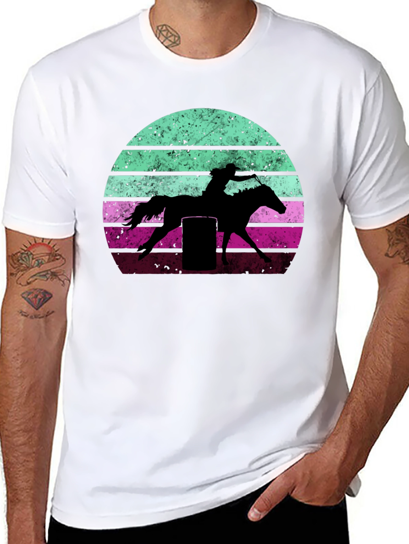 Retro Barrel Racing Graphic Tee